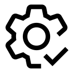 Settings Check SVG Icon